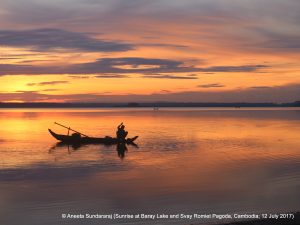 Sunrise at Baray Lake